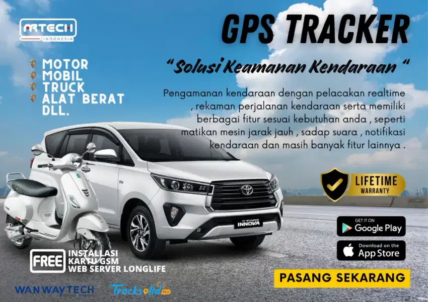 GPS tracker untuk mobil dan motor