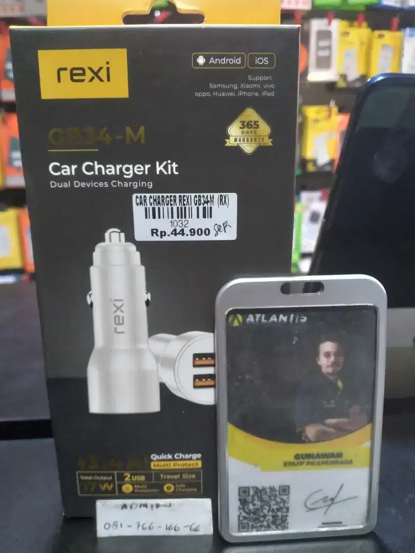 Car charger REXI GB34-M ATLANTIS DAHSYAT