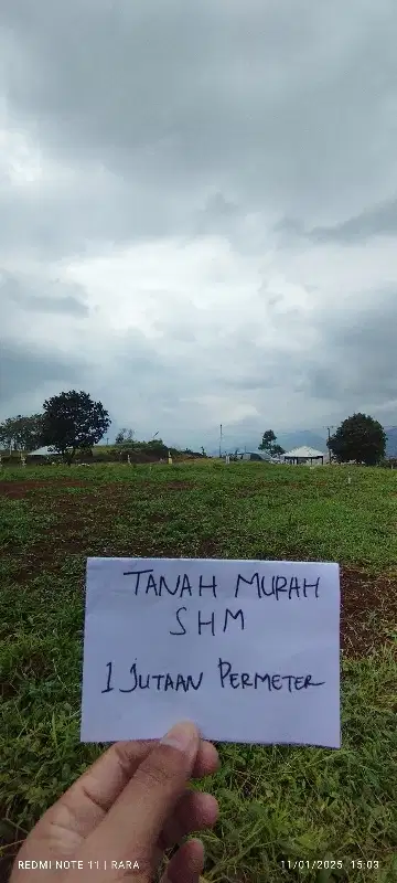 Jual Tanah Murah SHM 1jutaan permeter Jalur Puncak 2 Bogor Timur