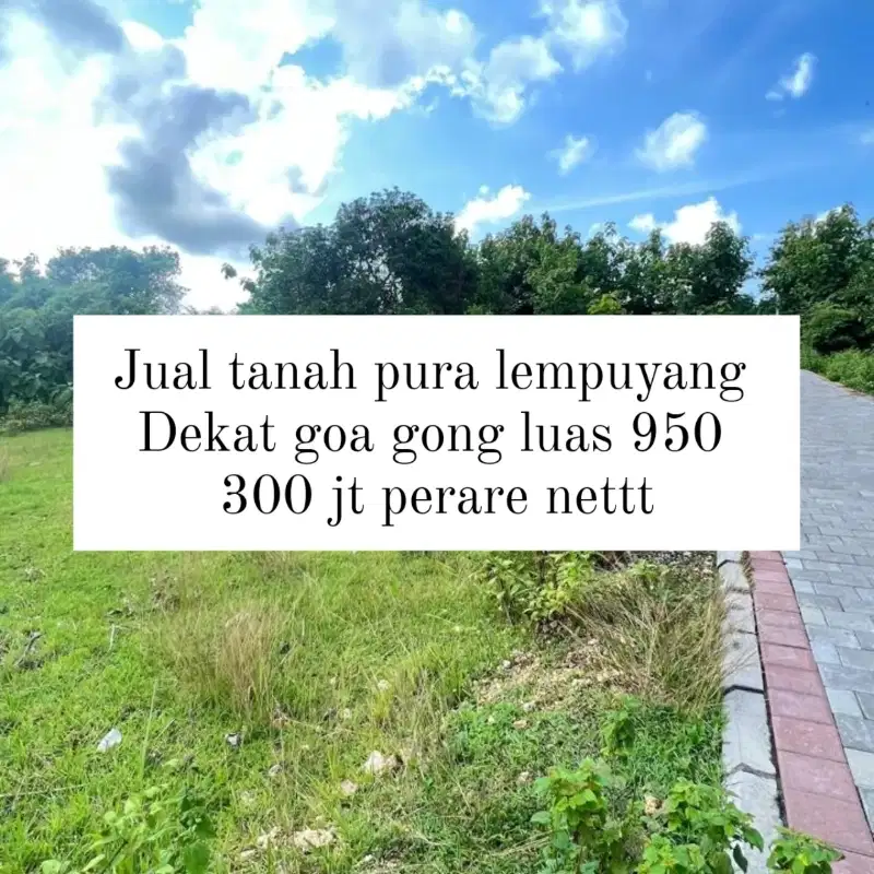 jual tanah pura lempuyang goa gong cocok untuk villa