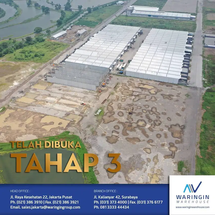 DIJUAL TANAH SIAP BANGUN UNTUK GUDANG DAN INDUSTRI SIDOARJO