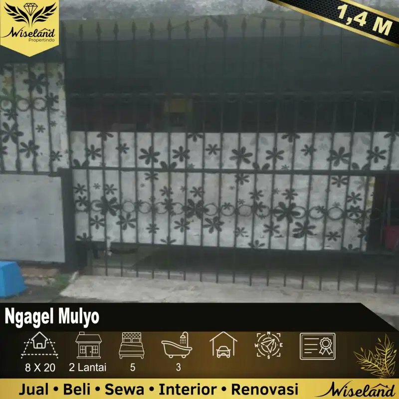 Dijual Rumah Ngagel Mulyo Surabaya