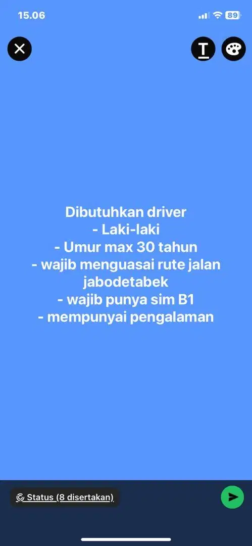 Driver dibutuhkan