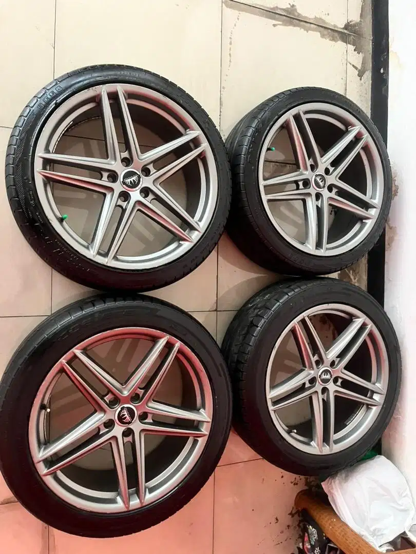 Velg R20 pcd 5x114 VIP status lebar rata Ring 20 jual cepat jual bu