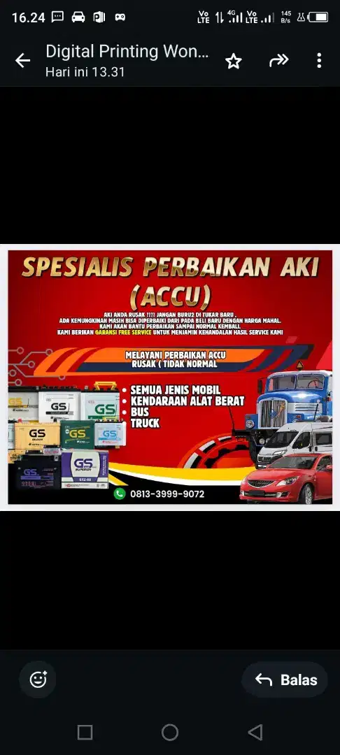 Spesialis Perbaikan Accu Rusak