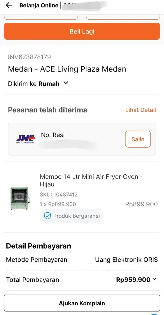 Memoo 14 ltr Mini Air Fryer Oven - Hijau