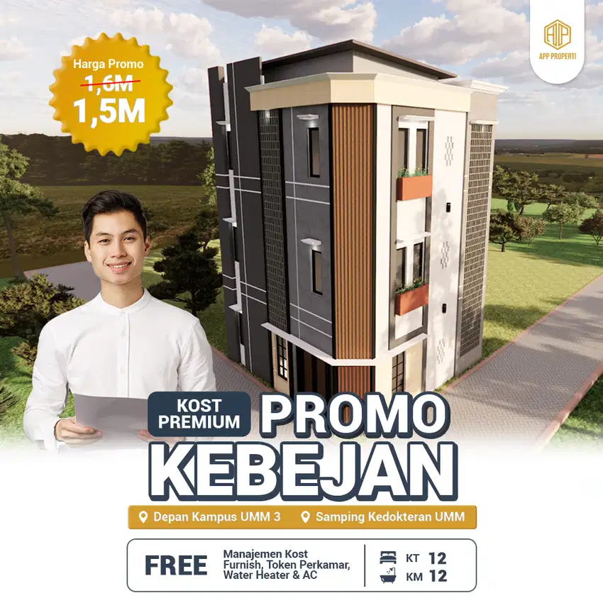 KOST PREMIUM SAMPING FAKULTAS KEDOKTERAN UMM