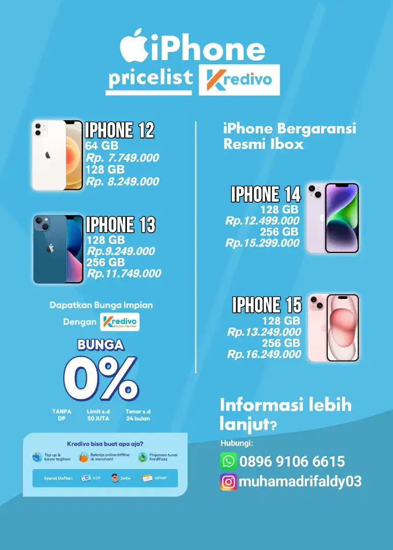 IPHONE CASH DAN KREDIT