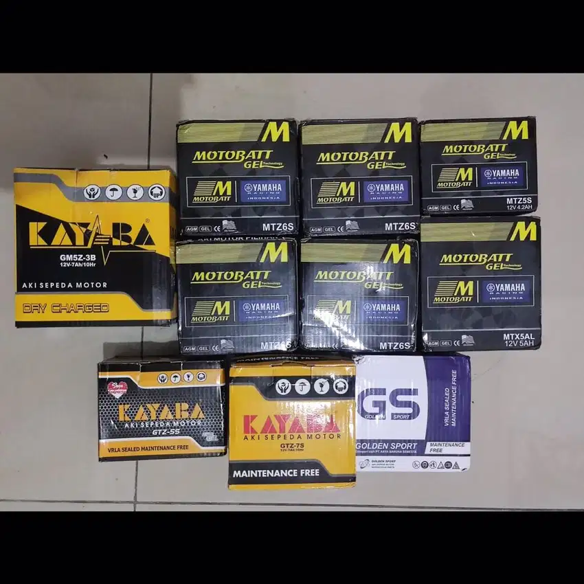 Aki motor Motobatt, Kayaba, GS Dll