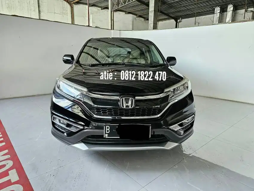 Low Km 86rban Honda CRV 2.4 AT ( Matic ) 2015 Hitam plat  tangerang