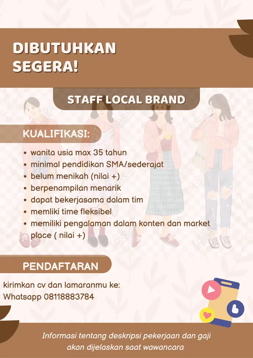 LOKER TANGERANG! DIBUTUHKAN CEPAT