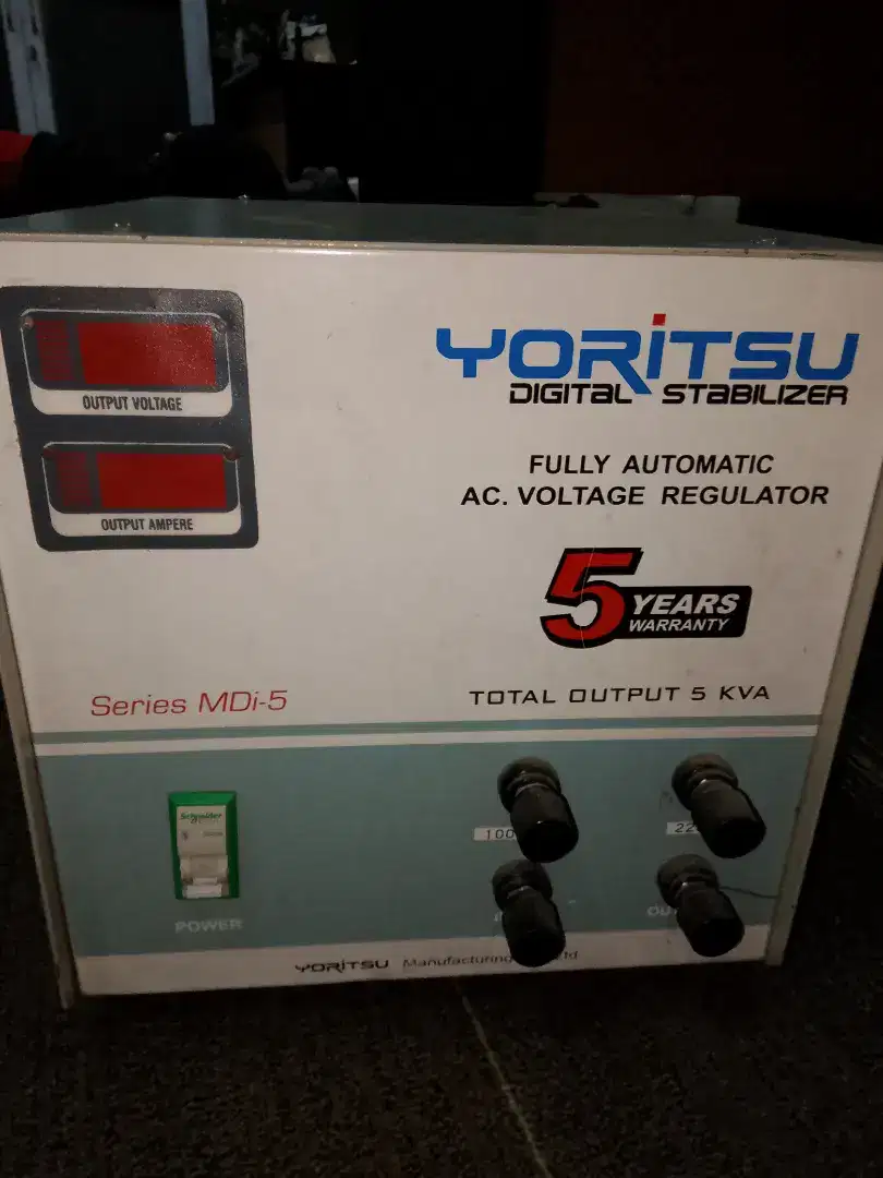 TERMURAH! STANVOL STABILIZER YORITSU 5 KVA FUNGSI NORMAL