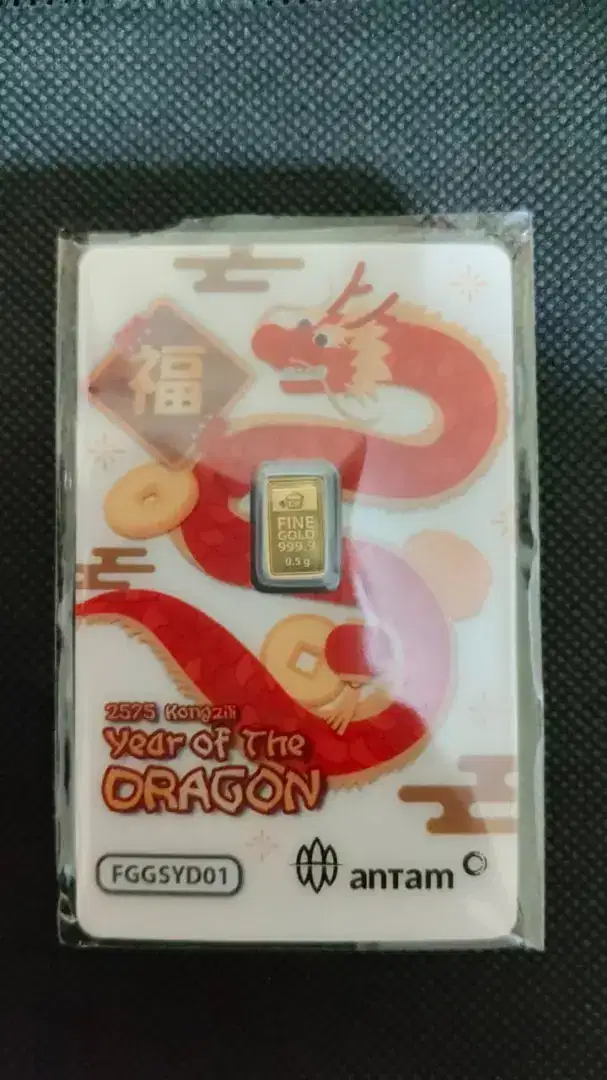 Shio Dragon logam mulia 0.5gram