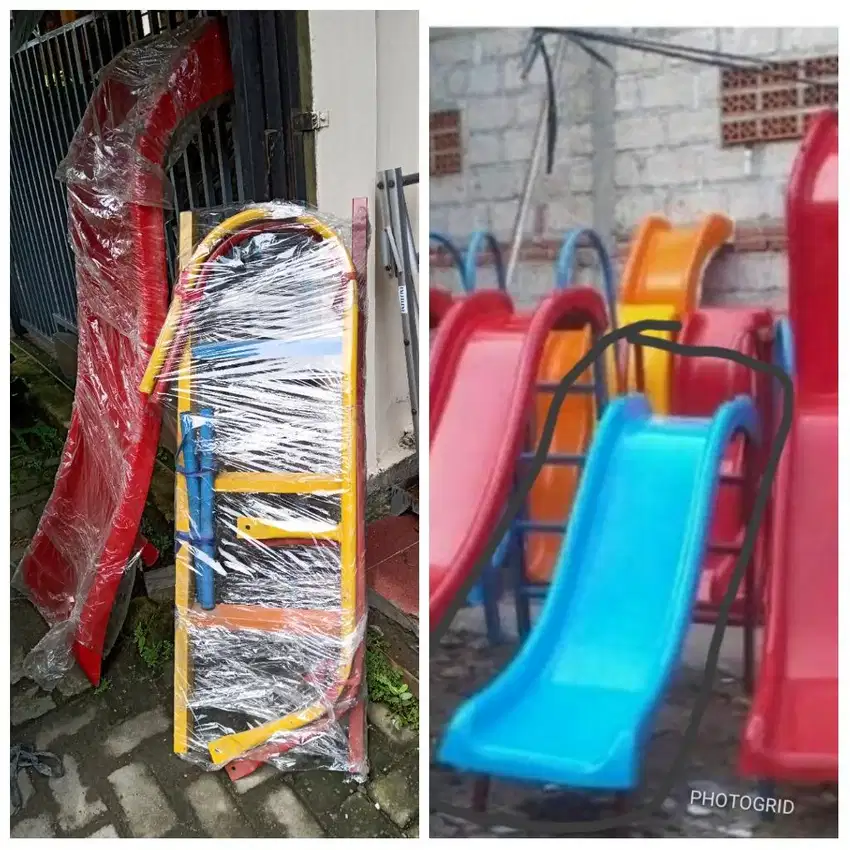 Perosotan, ayunan, bola dunia, mangkok, playground, (bs skitr medan)