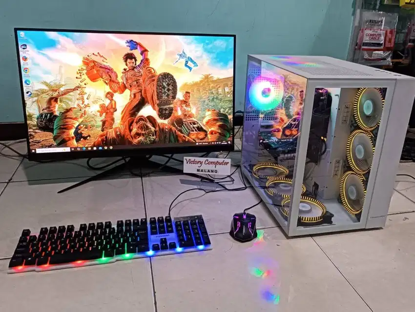 PC GAMING Ryzen 5-5600GT VGA GTX 1650 Super LCD 24inch MSi