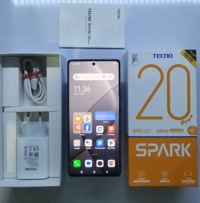 TECNO SPARK 20 PRO + || 8/256 || SECOND / BEKAS