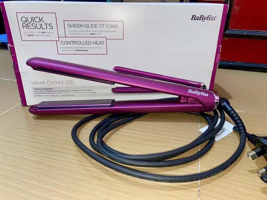 Babyliss Paris Velvet Orchid 235 Straightener BL2513U | Catokan