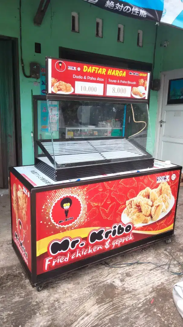 Di jual booth ayam krispy lengkap