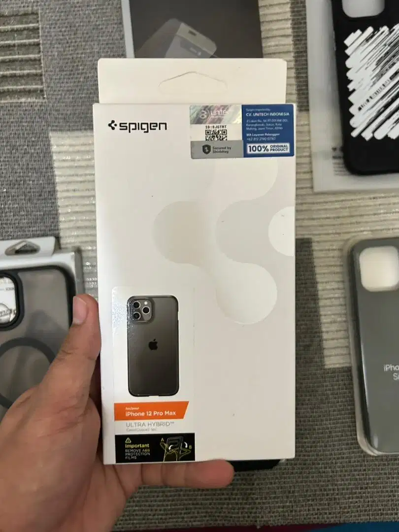 CASE + TEMPERAD GLASS LAMINA IPHONE 12 PROMAX