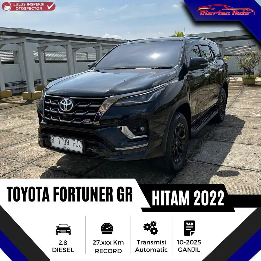 Toyota Fortuner Vrz GR Sport 2.8 At 4x2 2022 Km 27 Ribu Record Garansi