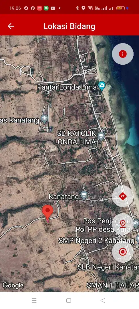 Tanah dijual dengan view laut tidak jauh dari kota