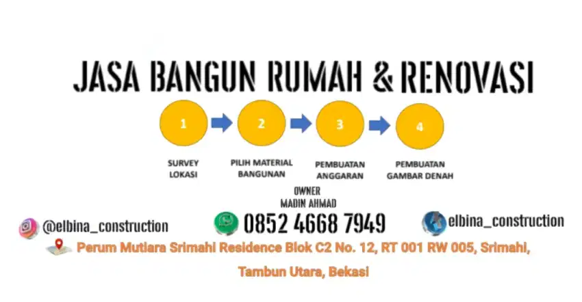 Jasa bangun & renovasi rumah ,