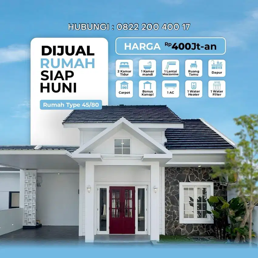 Rumah mewah siap huni dijual 400jt an