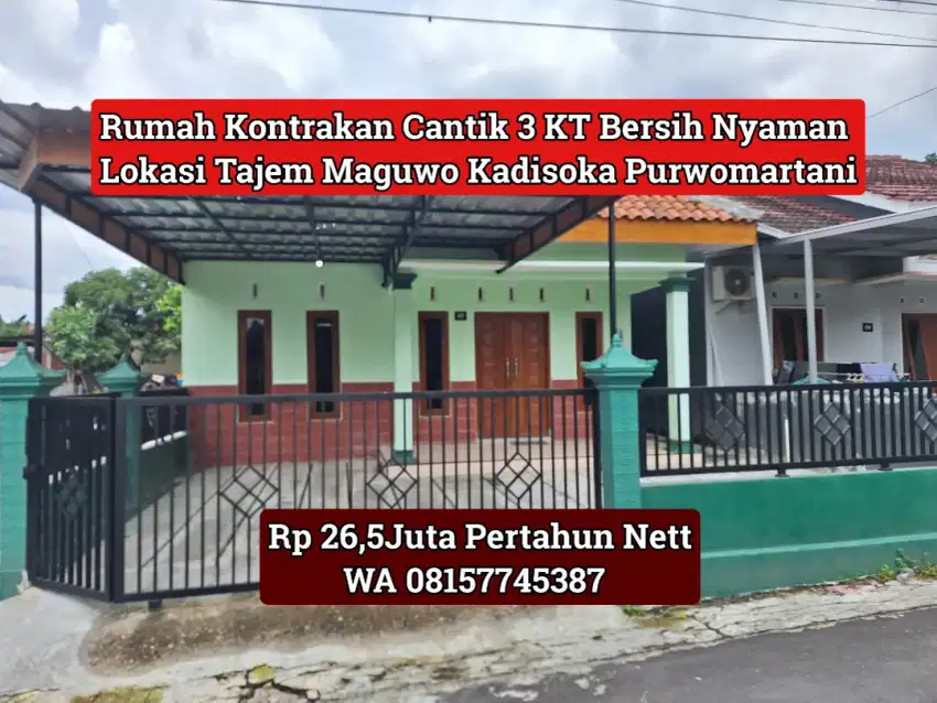 Kontrakan Rumah Baru Tajem Maguwo Purwomartani 26,5Juta Nett