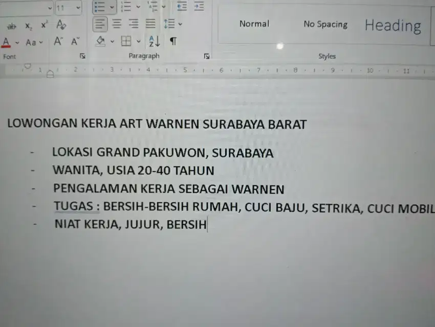 Lowongan Kerja Warnen