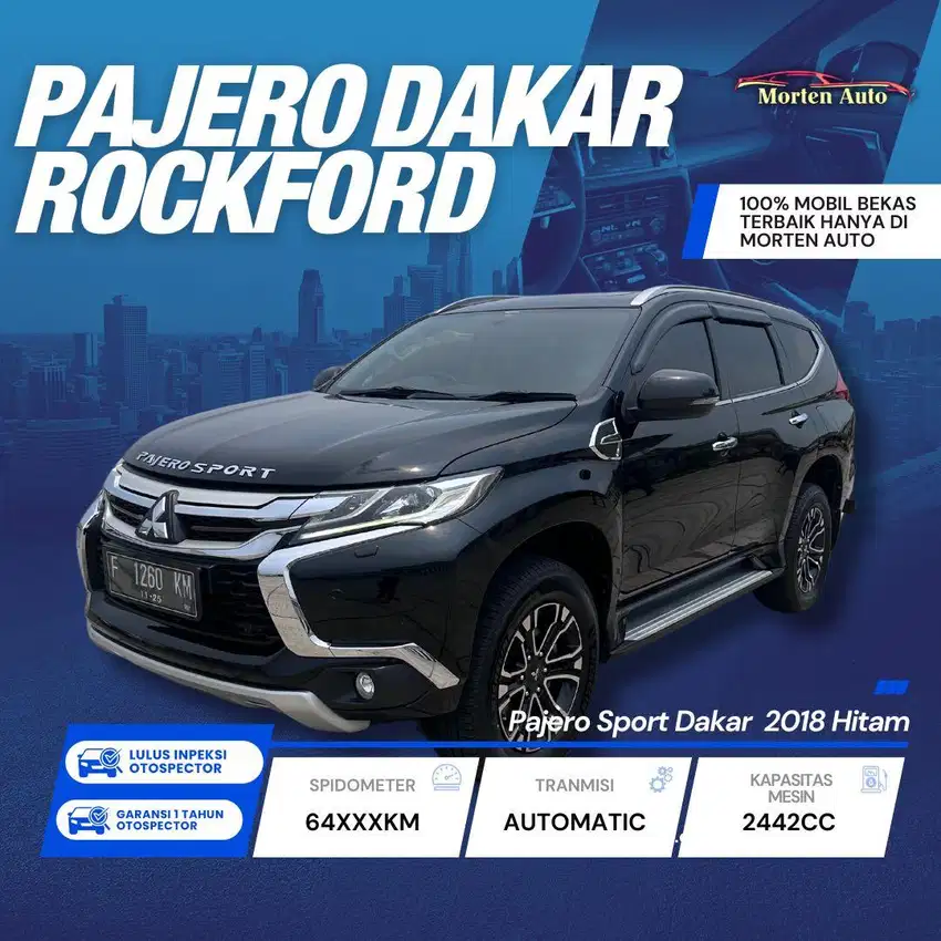 Mitsubishi Pajero Dakar Rockford 2.4 At 4x2 2018 Km 64 Ribu Record