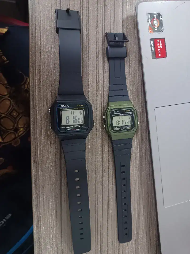 Di jual jam tangan Casio F91 Army & w217h