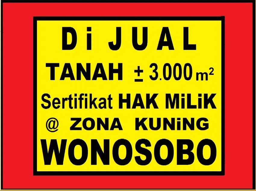 Tanah Strategis @ Zona Kuning Wonosobo