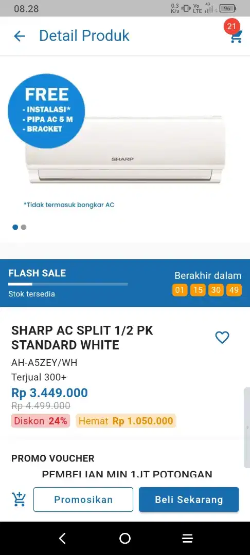 Promo AC Sharp Terbaru