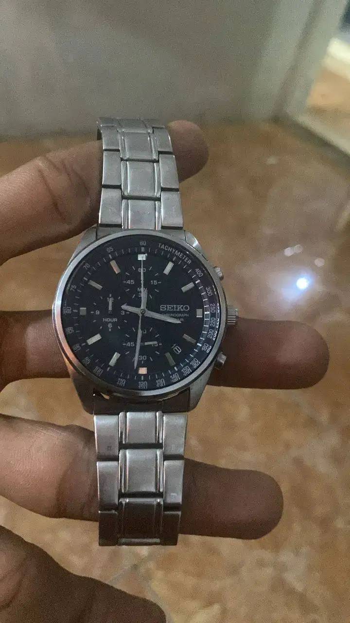 Seiko Chronograph Original + Bonus Rantai!