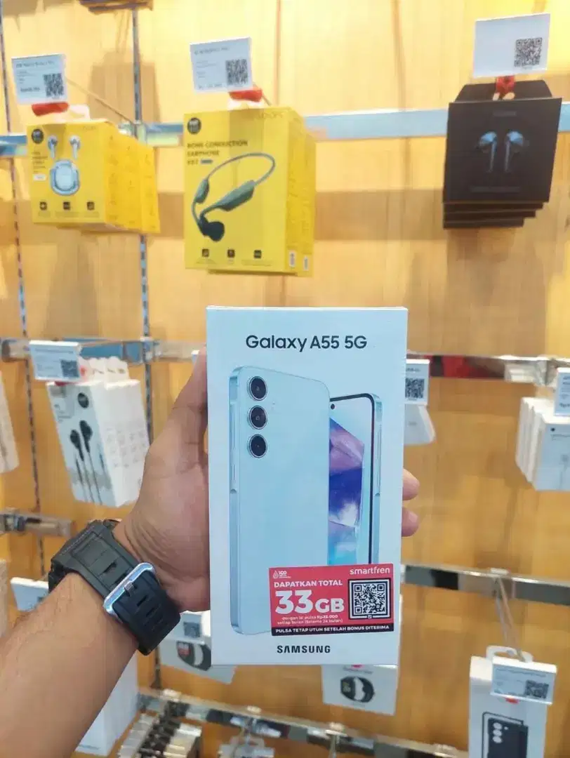 Samsung A55 5G Ice Blue 256Gb Kredit mudah