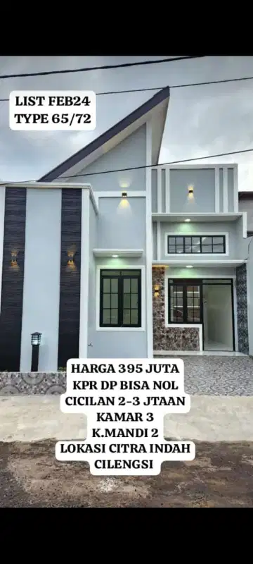 RUMAH FULL RENOVASI JL CILENGSI KM23 CITRA INDAH