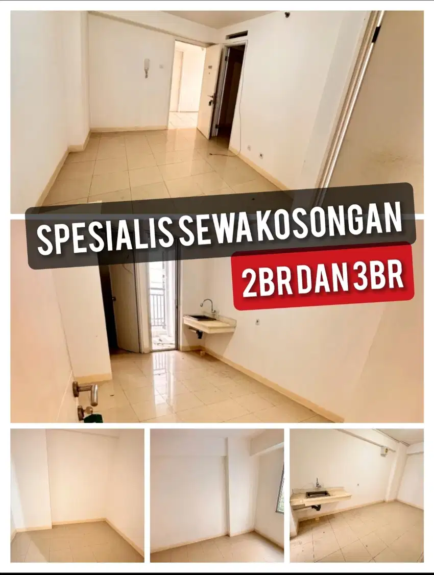 Spesialis sewa kosongan apartemen Bassura City type 2BR dan 3BR