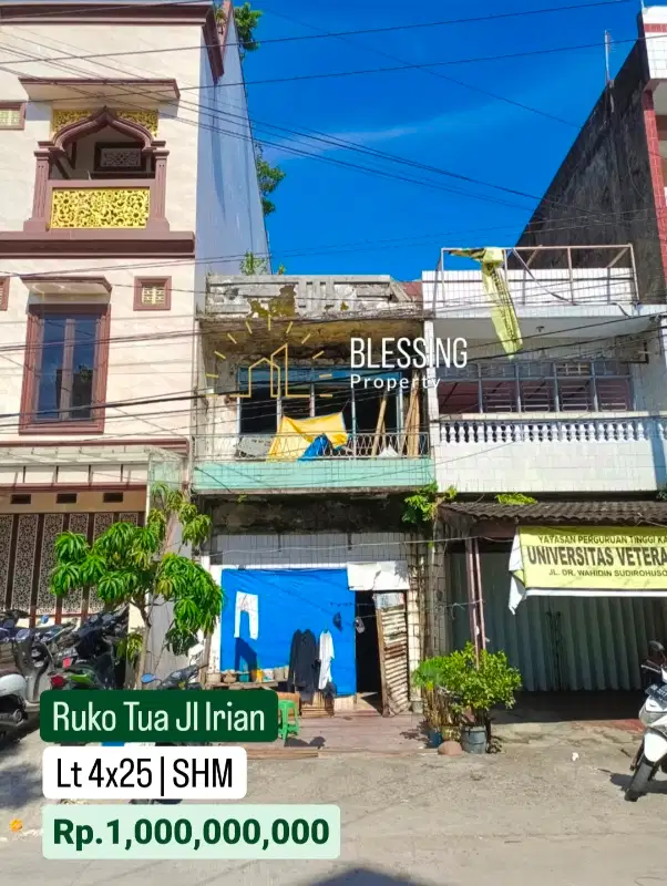 Jual ruko tua Jl. Irian poros