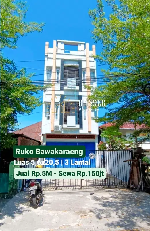 Disewakan ruko Jl. Bawakaraeng