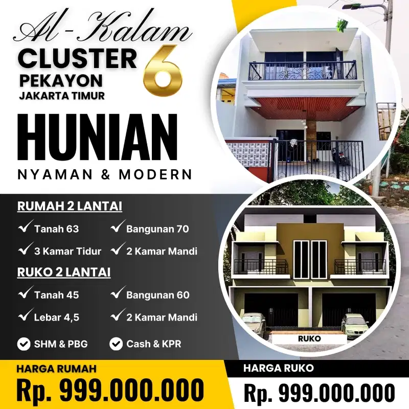 Rumah pingir jln Al kalam 6 jakarta timur murah