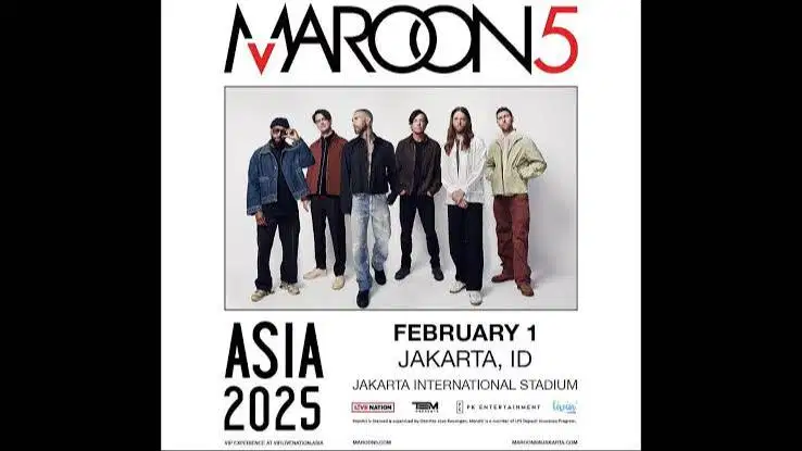 Jual Rugi : Tiket Konser Maroon 5 - Cat 4 (Disc 13,4%).