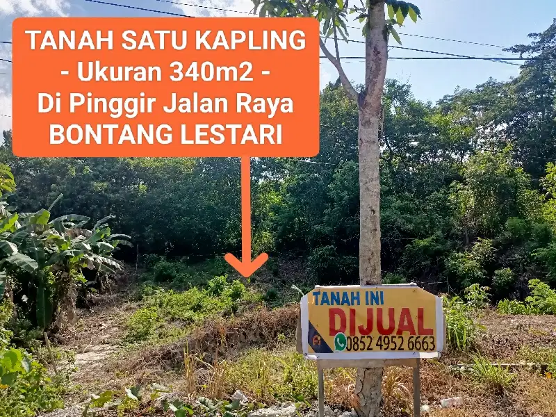 DIJUAL TANAH STRATEGIS PINGGIR JALAN RAYA DI BONTANG LESTARI