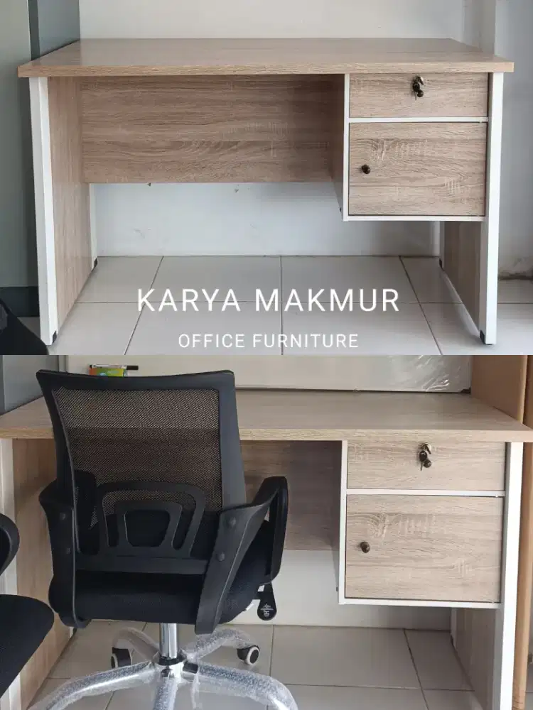 MEJA 1/2 BIRO WHITE SONOMA (120x60x75)