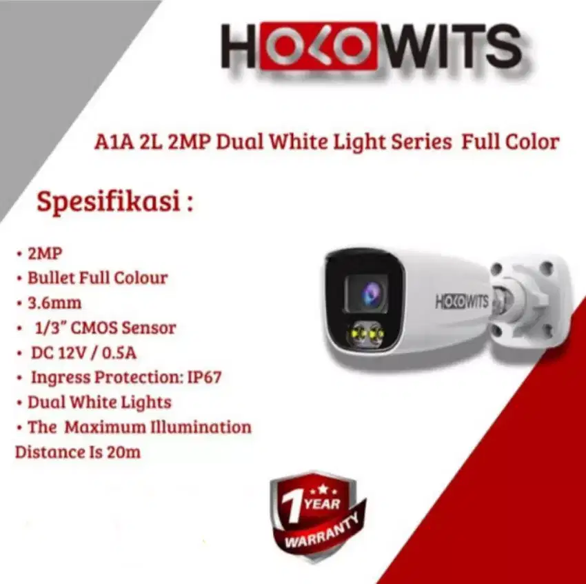 paket cctv holowits full color 2mp