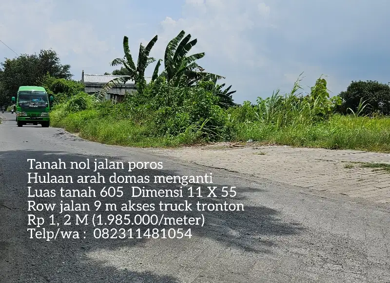 Lahan plot pergudangan menganti