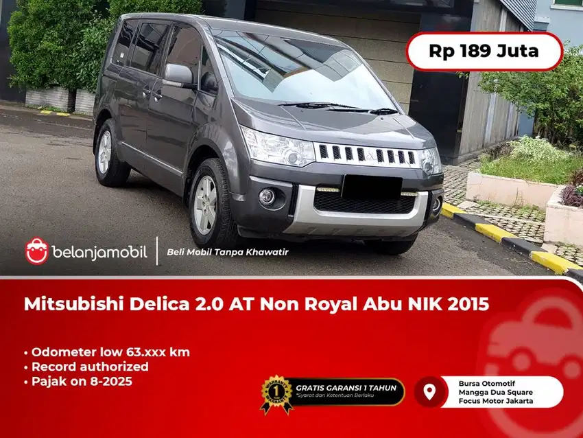 [LOW KM] Mitsubishi Delica 2.0 AT Non Royal Abu 2015/2016