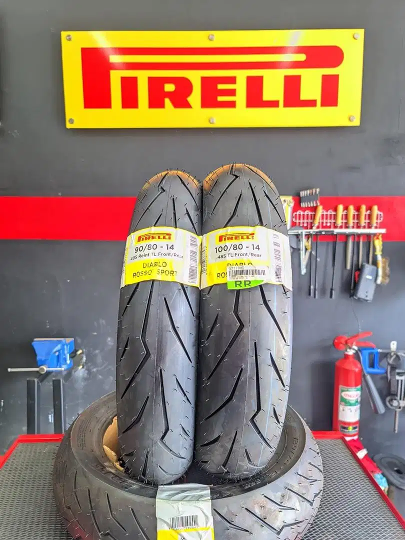 PAKET PIRELLI DIABLO ROSSO SPORT UK 90/80-14 & 100/80-14