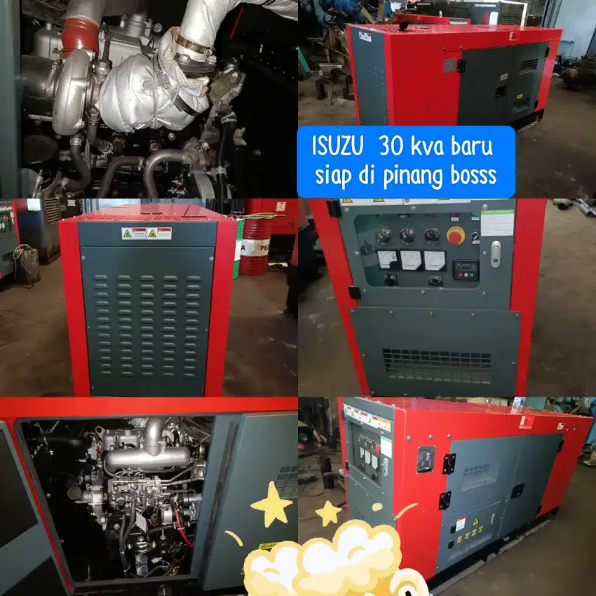 Mesin Genset Isuzu New 30 Kva Silent Siap Kirim