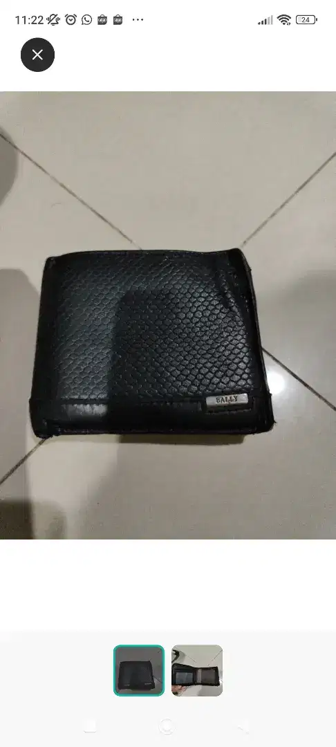 Dompet lipat pria bally murah