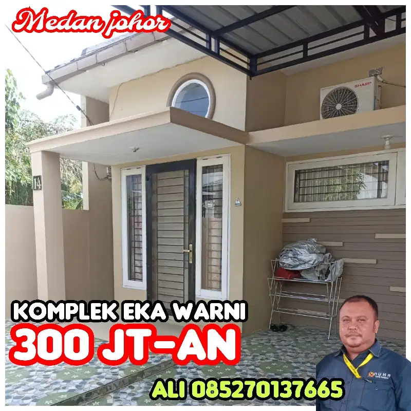 RUMAH MURAH MEDAN JOHOR EKA WARNI MULAI 300 JT-AN